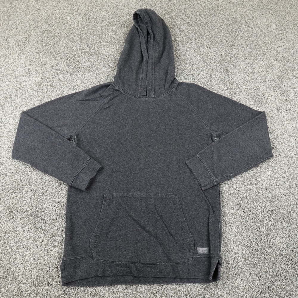 American Eagle Sweater Mens S Gray Heather Ragg Pullover Sweatshirt Hoodie Hoody